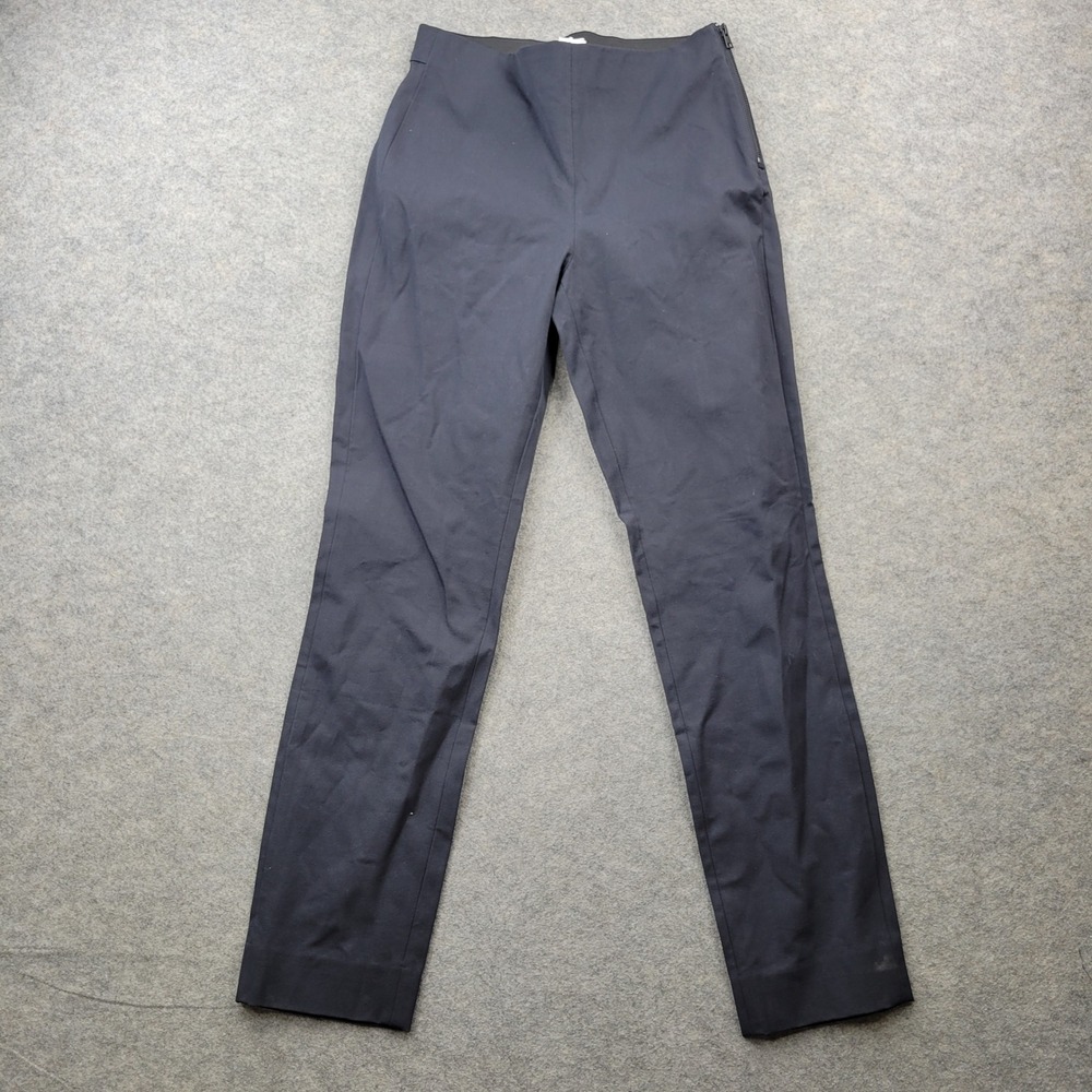Everlane Womens Size 4 Side‎ Zip Stretch Cotton Pants Blue Minimalist Trousers